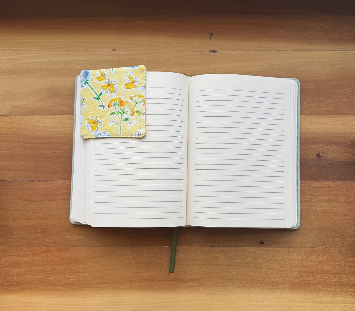 Yellow Floral Corner Bookmark