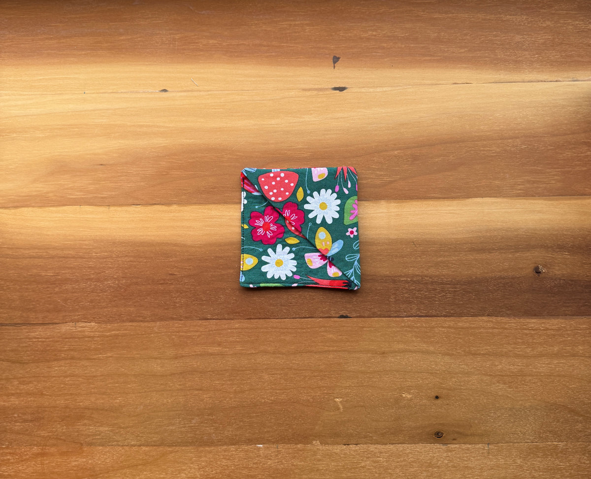 Mushroom Floral Corner Bookmark