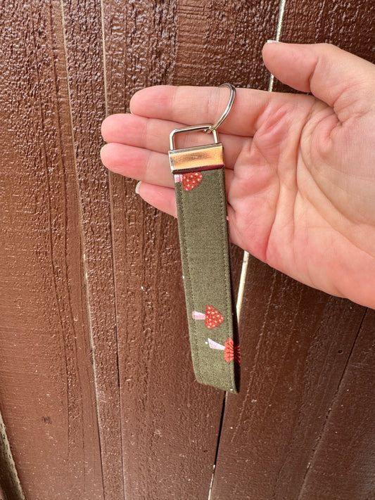 Mushroom Key Wristlet