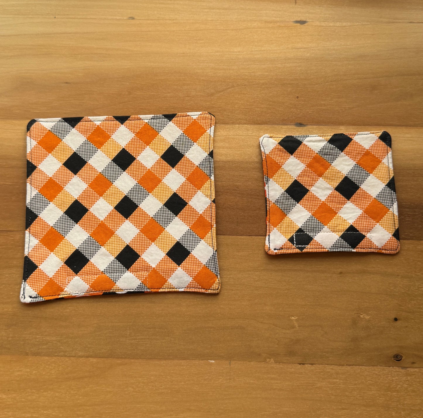 Ghosts and Pumpkins Large Coasters, Set of 4