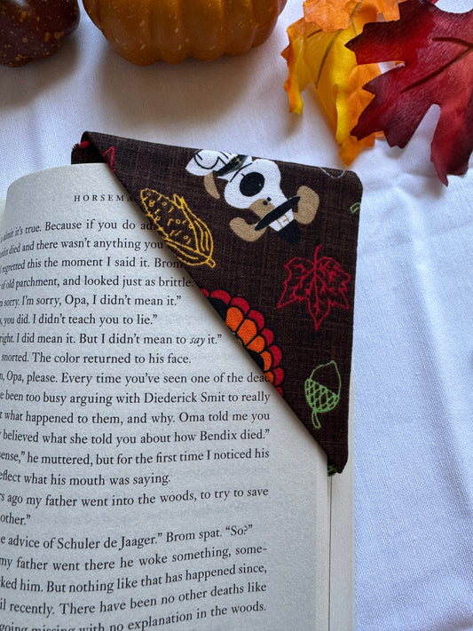 Turkey Puppy Corner Bookmark