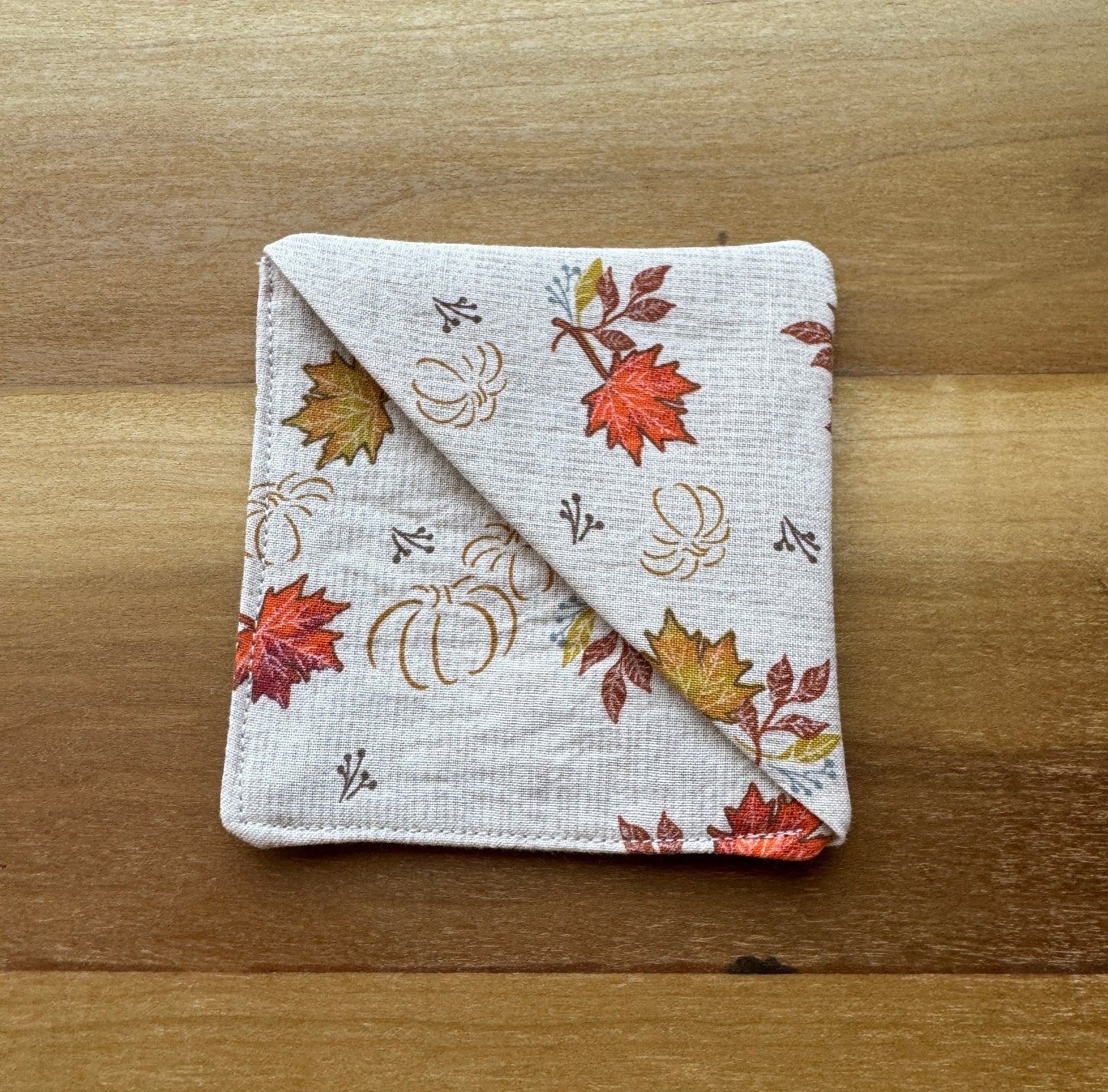 Pumpkins and Leaves Corner Bookmark