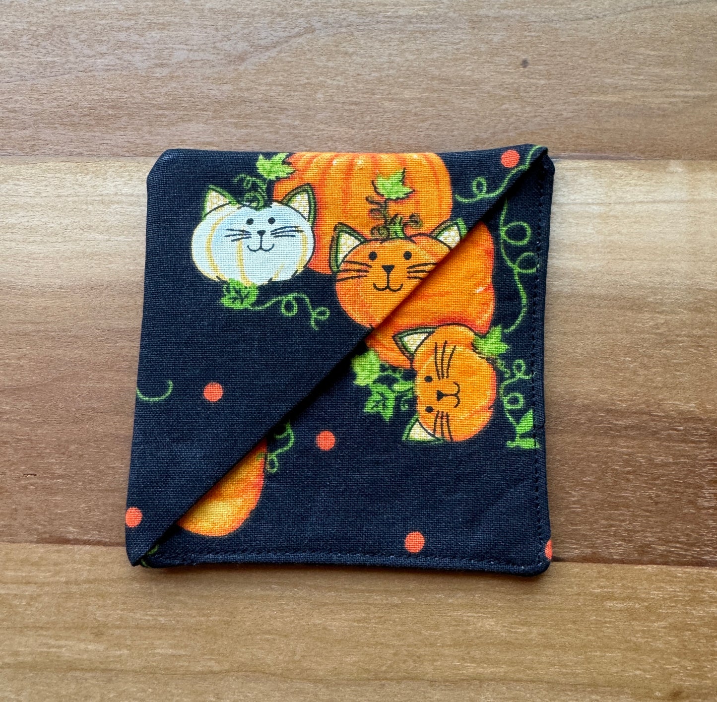 Pumpkin Cats Corner Bookmark