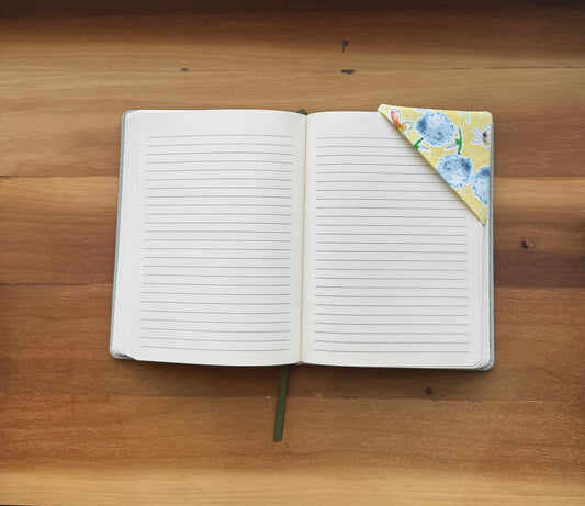 Yellow Floral Corner Bookmark