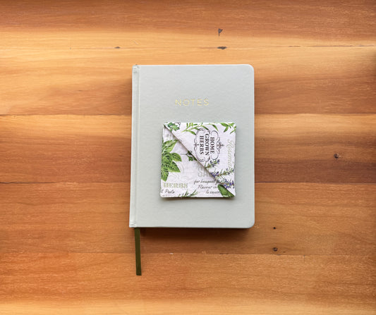 Herb Garden Corner Bookmark