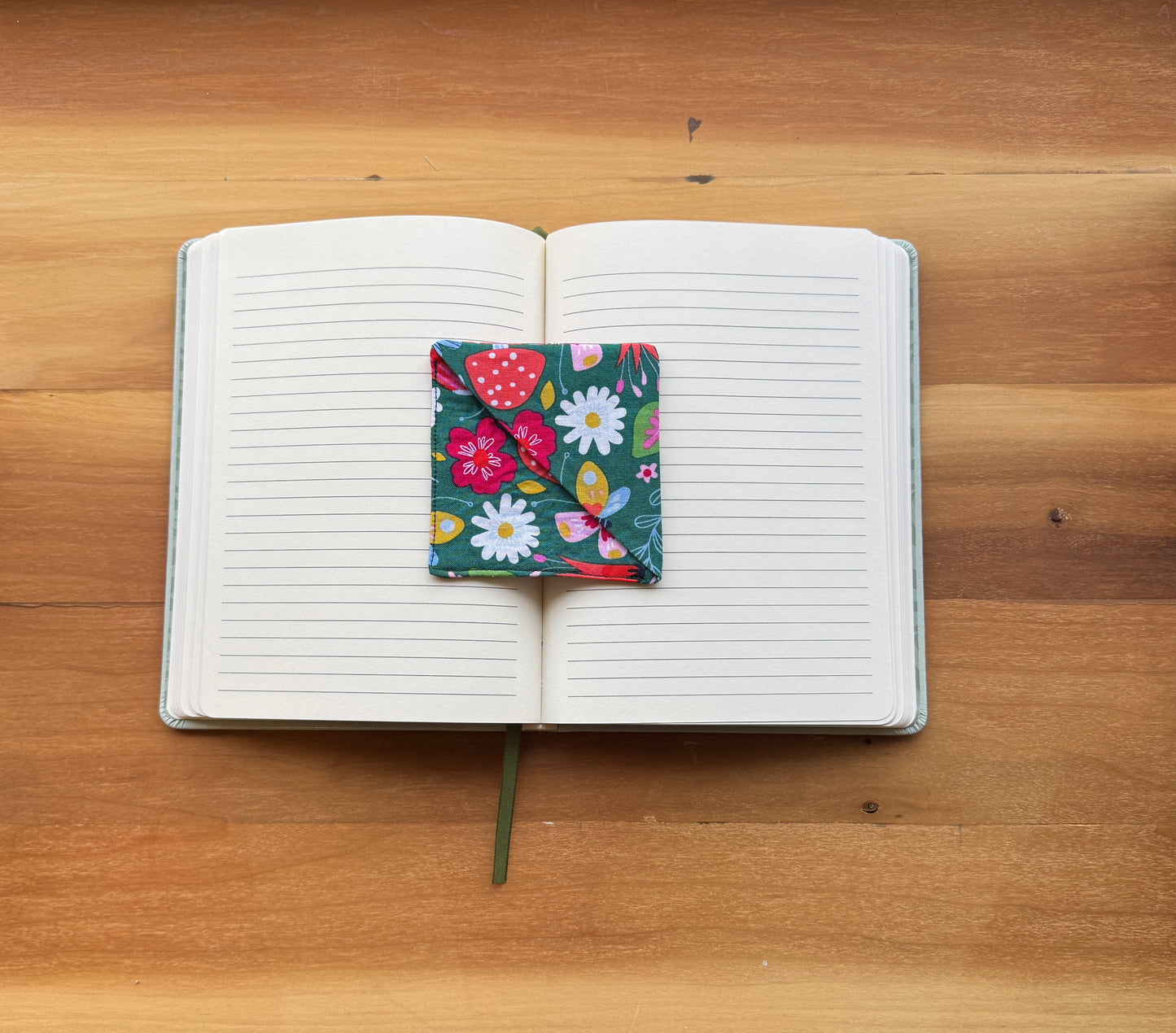 Mushroom Floral Corner Bookmark