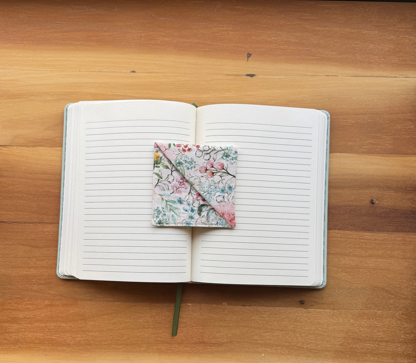 Watercolor Flower Corner Bookmark