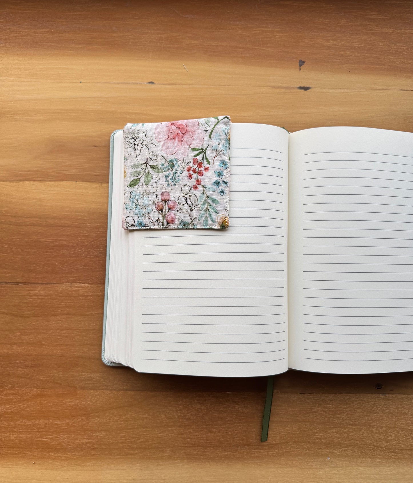 Watercolor Flower Corner Bookmark