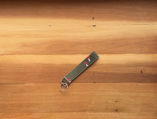 Mushroom Key Wristlet