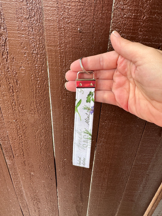 Herb Garden Key Wristlet