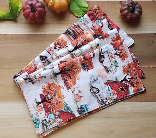 Pumpkin Harvest - Set of 4 Napkins