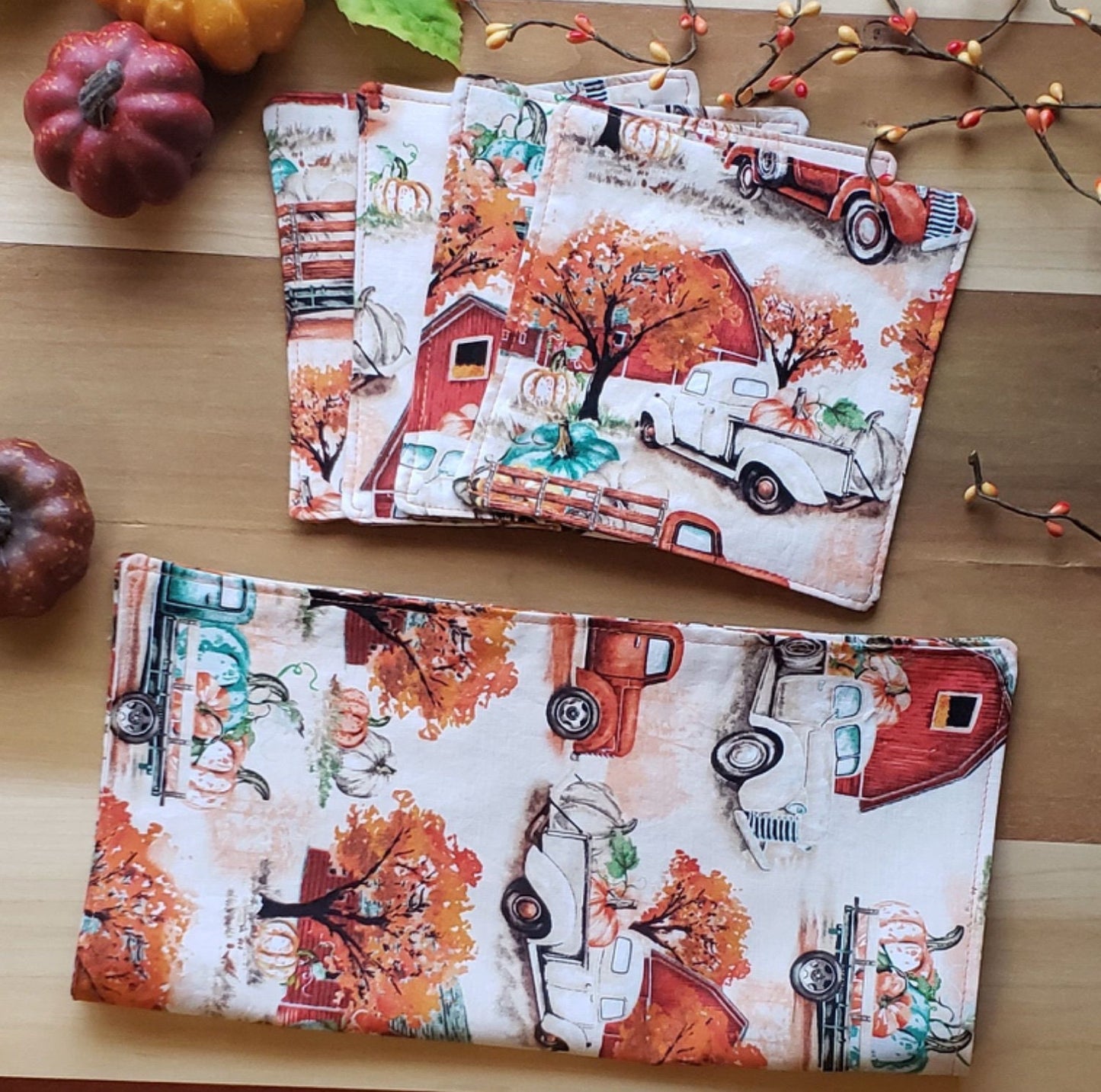 Pumpkin Harvest - Set of 4 Coasters